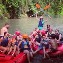 92. Rafting with friends is fun!