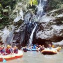 6. rafting with waterfall in Ubud