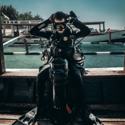2. Getting ready to dive