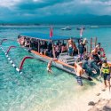 4. Gili Air dive boat on beach