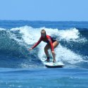 4. Learning how to surf Bali