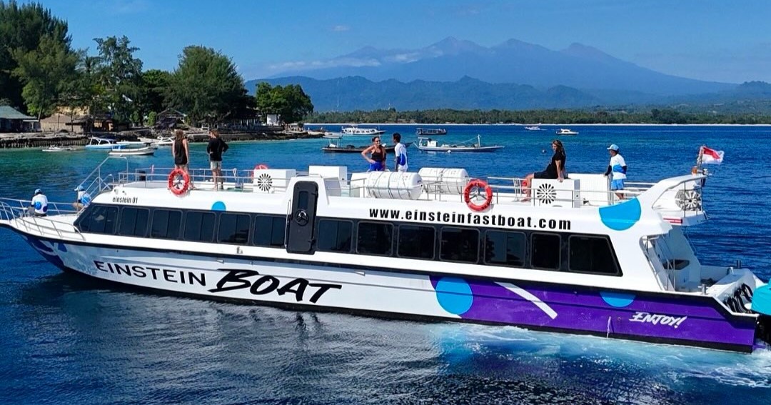 Einstein fast boat from Bali to Nusa Penida