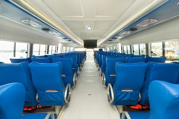 Blue Water Express inside seating