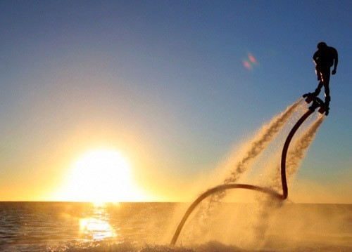 Aqua flight Gili Trawangan sunset