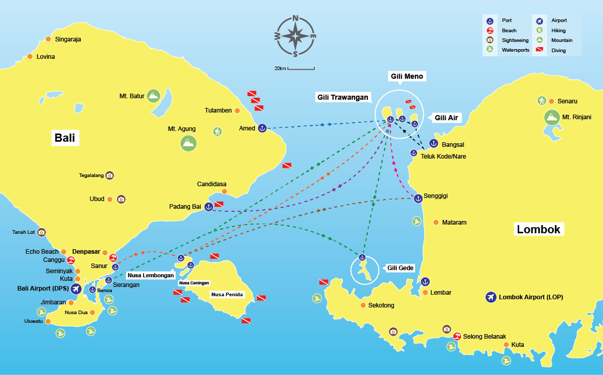 speedboot von bali nach lombok flight