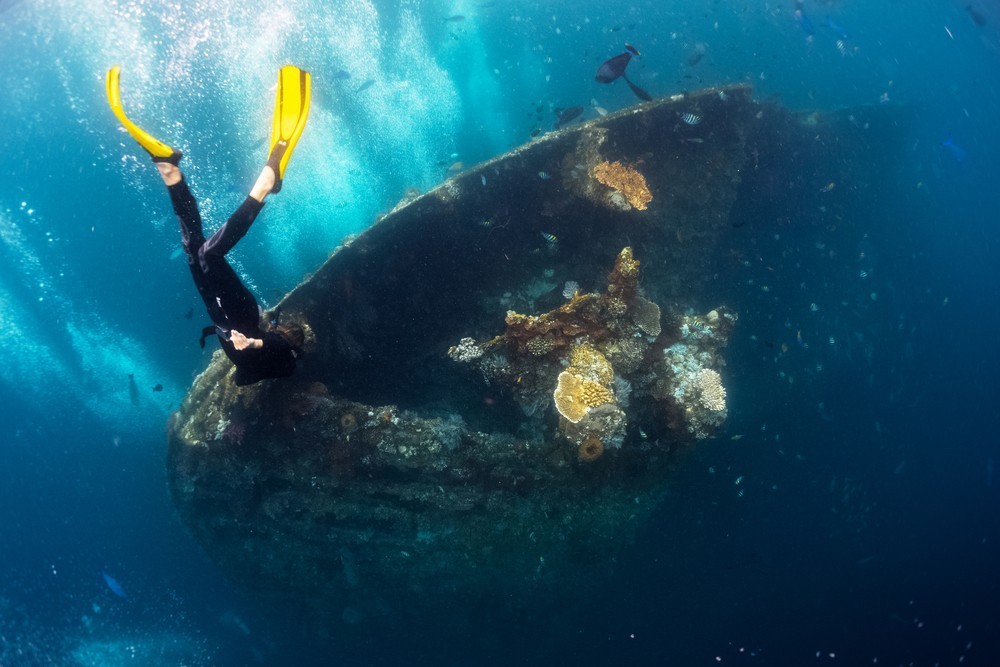 USAT liberty wreck dive Bali